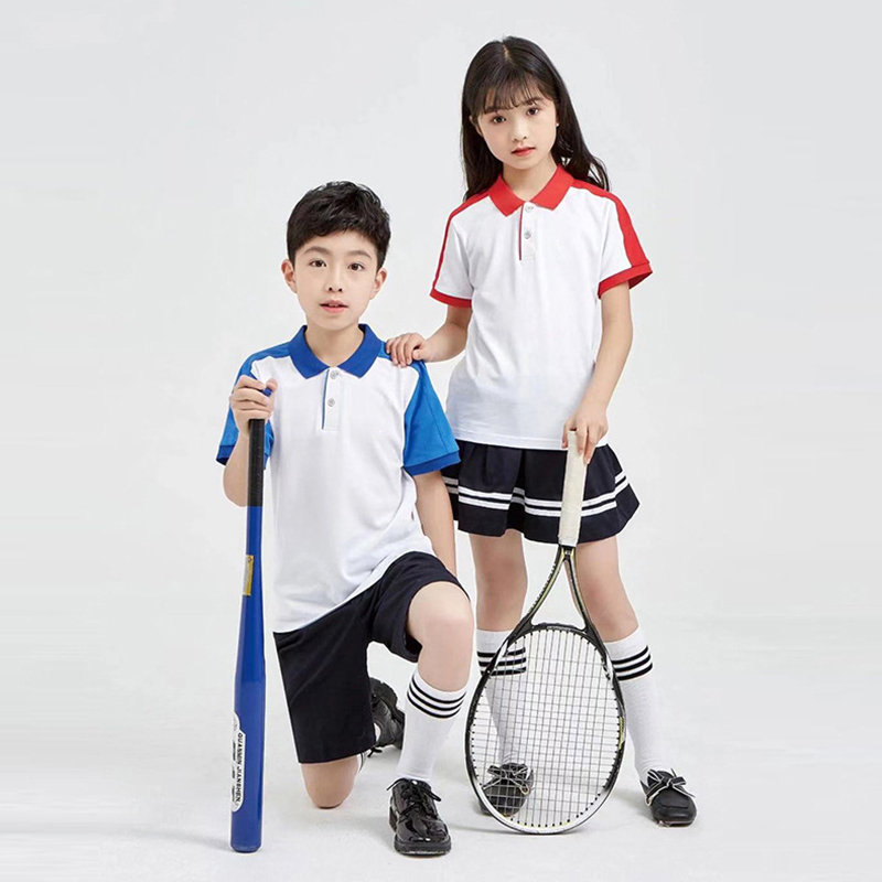 拼色中小學(xué)生夏季校服