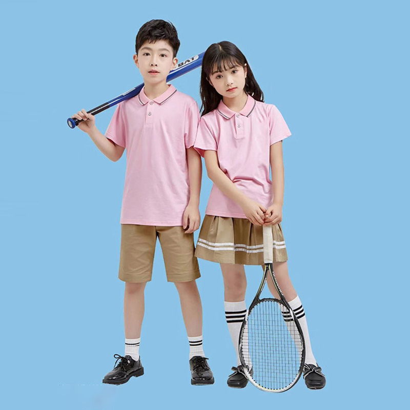 拼色中小學(xué)生夏季校服